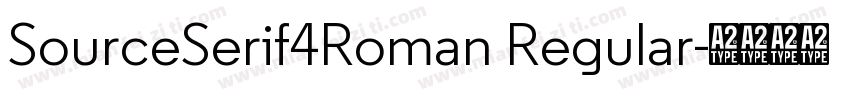 SourceSerif4Roman Regular字体转换